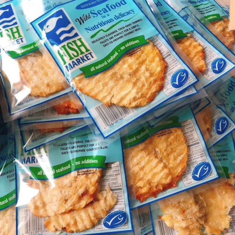 山东特产烤鱼片出口品质淀粉鳕鱼片干即食海鲜小吃休闲网红