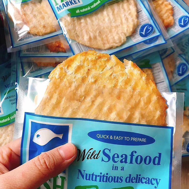 山东特产烤鱼片出口品质淀粉鳕鱼片干即食海鲜小吃休闲网红