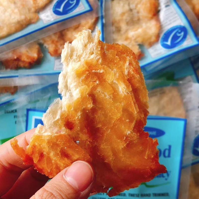 山东特产烤鱼片出口品质淀粉鳕鱼片干即食海鲜小吃休闲网红