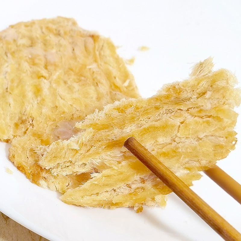 山东特产烤鱼片出口品质淀粉鳕鱼片干即食海鲜小吃休闲网红