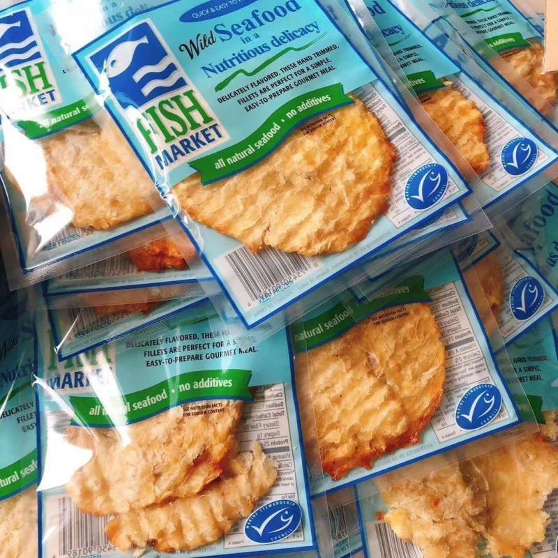 山东特产烤鱼片出口品质淀粉鳕鱼片干即食海鲜小吃休闲网红