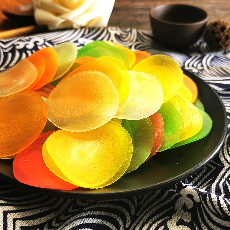 五彩虾片彩色虾片龙虾片整箱发虾片油炸薯条虾条DIY食品原