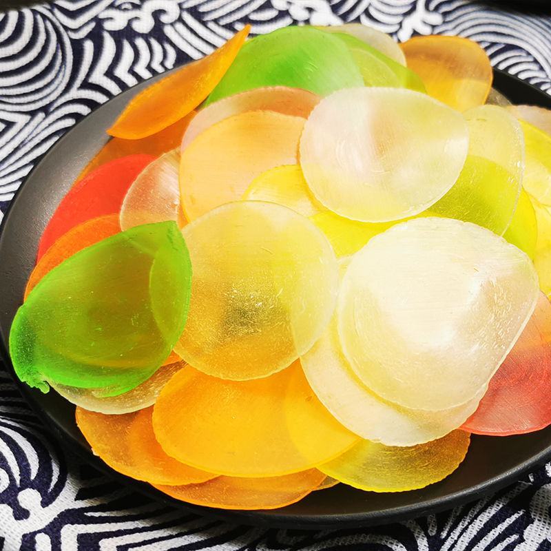 五彩虾片彩色虾片龙虾片整箱发虾片油炸薯条虾条DIY食品原