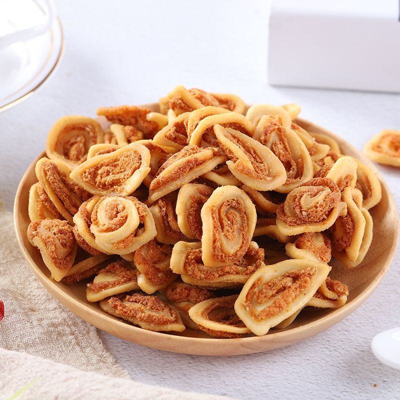 猫耳朵零食薄脆小花片牛耳朵散装怀旧零食猫耳酥休闲食品