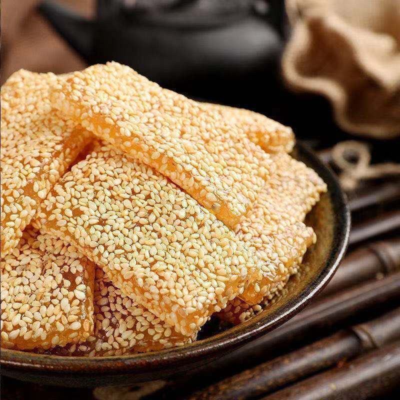 芝麻牛皮糖正宗老式特产软糖老式牛筋糖批发怀旧手工零食花生