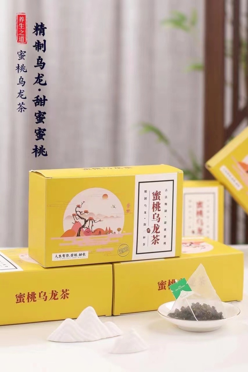 蜜桃乌龙茶口感好一盒100克，5盒一斤，支持一件代发