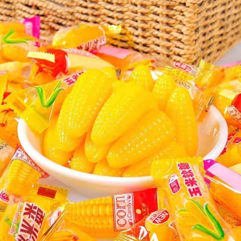 【5斤超实惠】玉米软糖桔子软糖水果糖零食批发喜喜糖年货