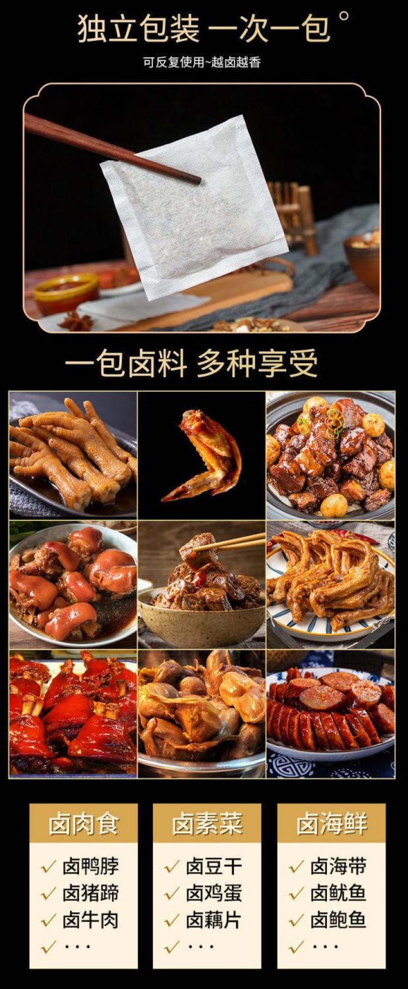 卤料包，卤制各种肉制品