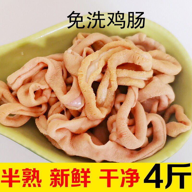 【4斤】鸡肠半熟鸡肠子冷冻鸡内脏鸡杂烧烤炒菜卤味净菜食材