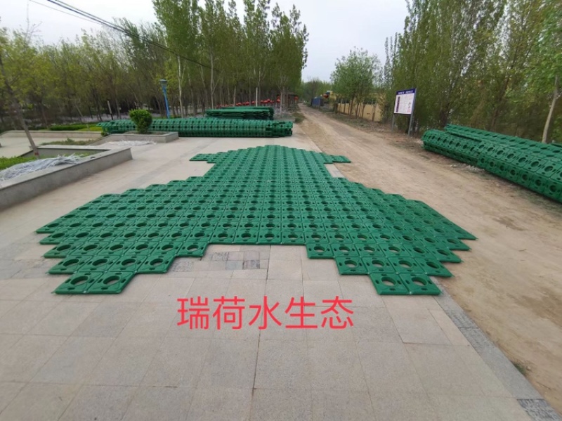 人工浮岛生态浮岛浮床组装种植打造水域景观