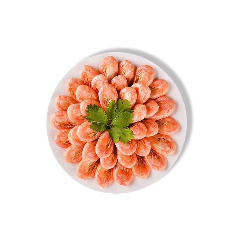 北极虾头籽腹籽甜虾海虾北极虾头特大号整箱冷冻海鲜即食生鲜