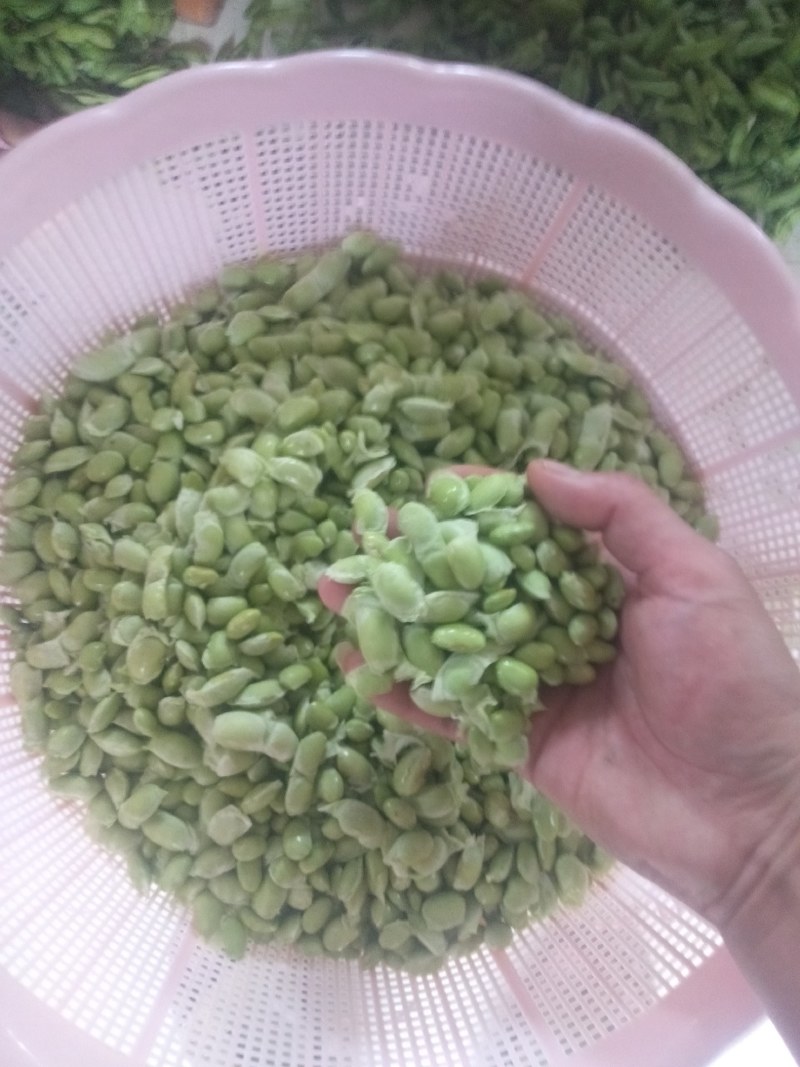 手工剥的毛豆米