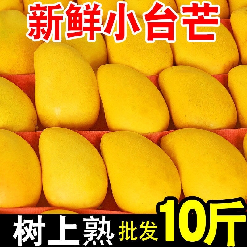正宗小台芒果台农台芽当季新鲜水果整箱批发电商平台一件代发