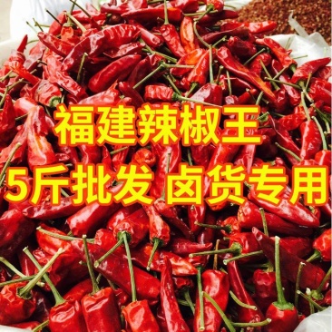 正宗福建辣椒王干辣椒整个批发超辣厚皮耐煮卤肉周黑鸭专用调