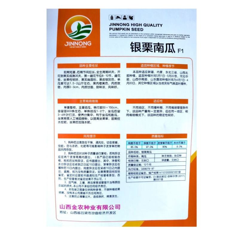 银栗南瓜种子新疆白皮银栗南瓜种籽板栗味香甜粉糯蔬菜四季
