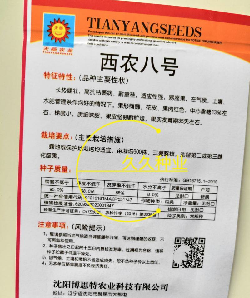 西农八号西瓜种子特大超甜西瓜种子抗病高产田园大棚种植
