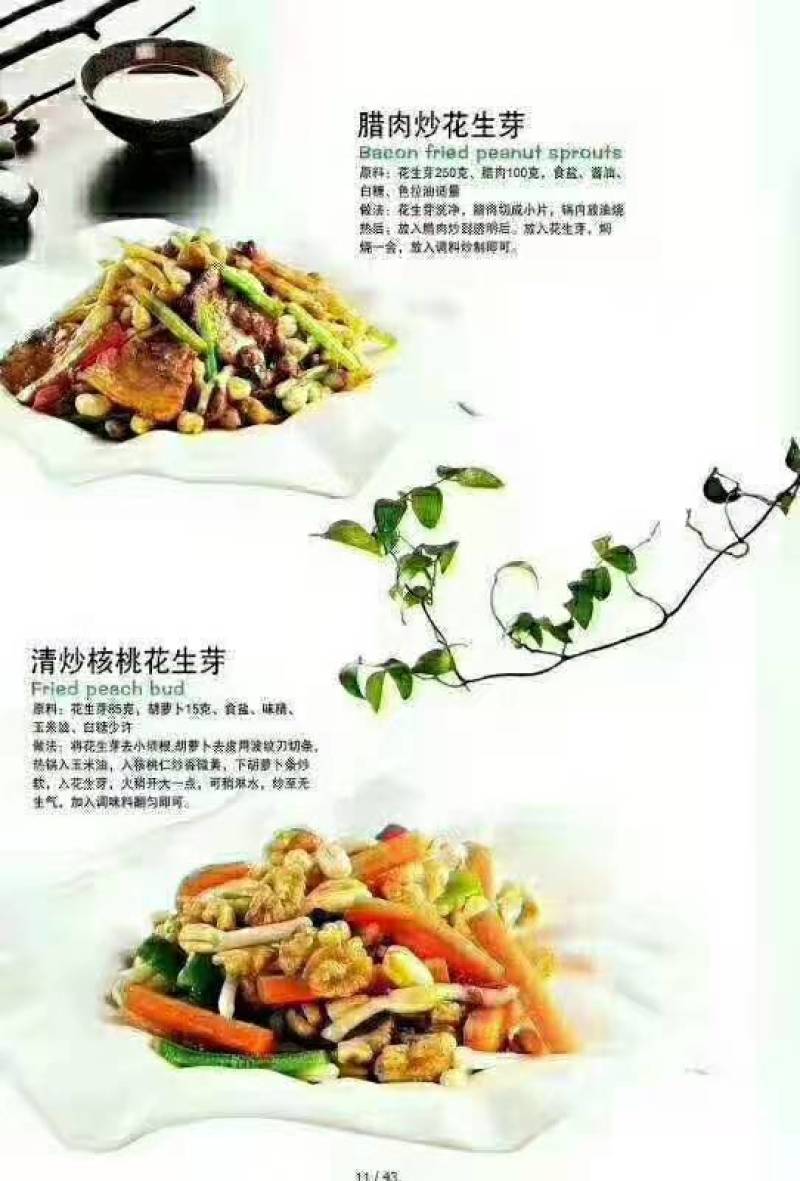 花生芽芽苗类新鲜花生苗白藜芦醇营养蔬菜无农药水培