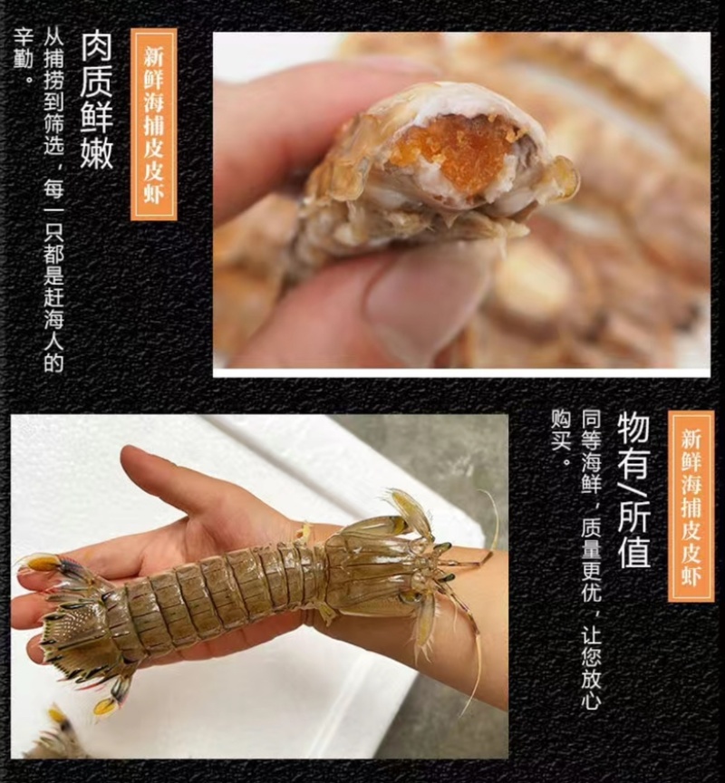 全母带黄带膏熟冻皮皮虾