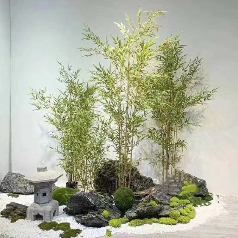 竹子防真竹，绿化景观设计隔断墙屏风