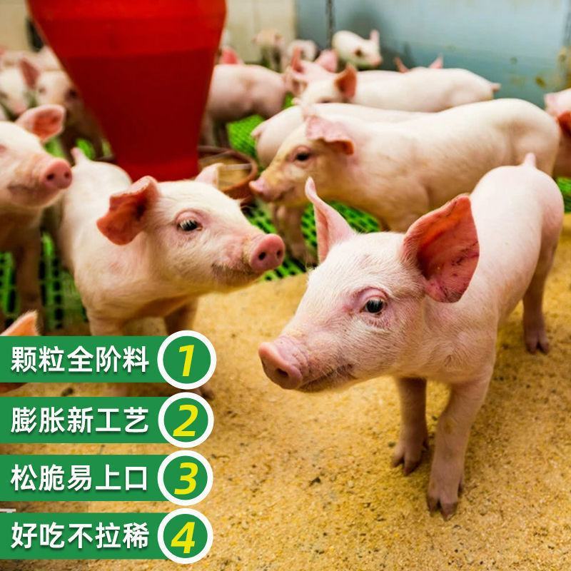 厂家80斤猪饲料喂猪小猪开口母猪成猪育肥颗粒全价料