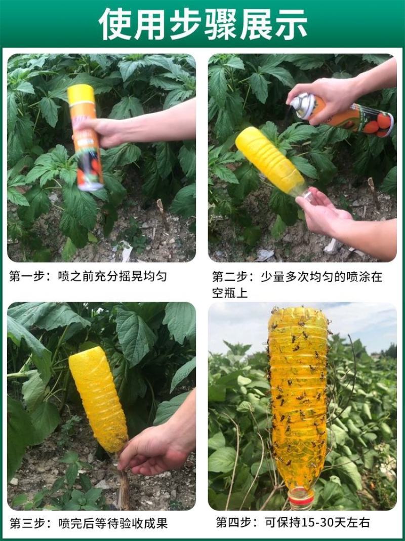 瓜果实蝇诱粘剂果蝇诱捕剂菜园果园果树诱虫剂