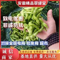 阜南县精品毛豆鲜毛豆上市了全国发货翠绿宝毛豆产地诚信代办