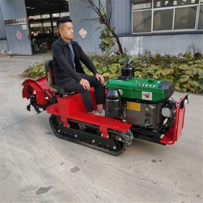 履带式多功能旋耕除草开沟施肥回填一体机可水田用山地旋耕