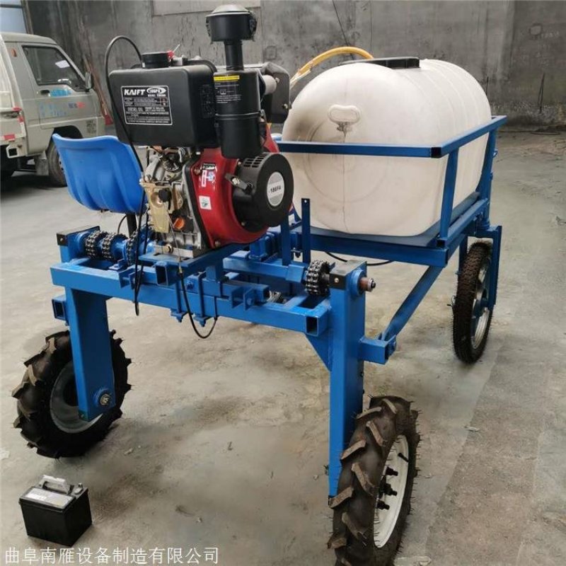 多功能复合种植打药机柴油电启动液压升降喷杆打药机