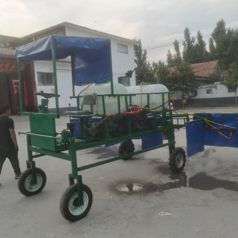 多功能复合种植打药机柴油电启动液压升降喷杆打药机