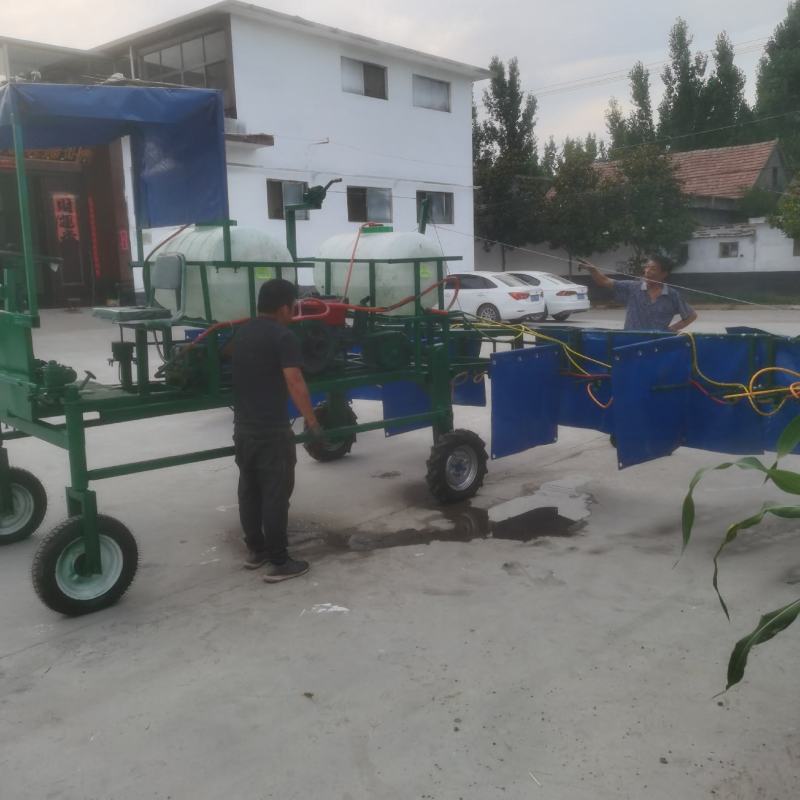 多功能复合种植打药机柴油电启动液压升降喷杆打药机