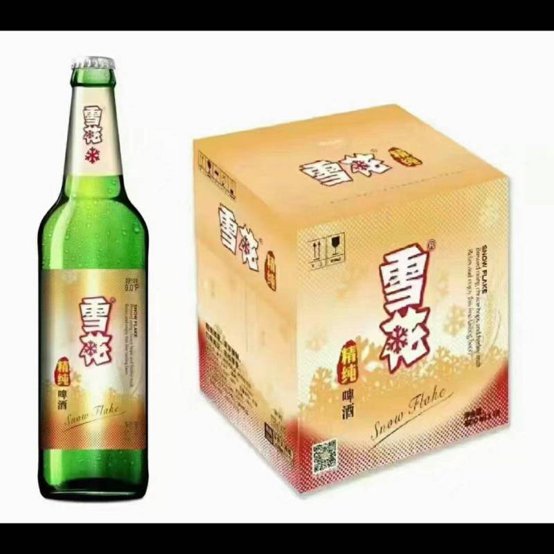 【出货】雪花精纯啤酒，500ml×12瓶，新日期，