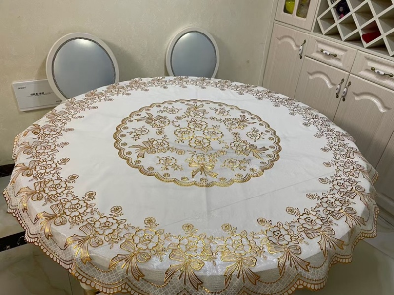 烫金桌布高档布艺防水桌布餐厅茶几餐桌布规格齐全