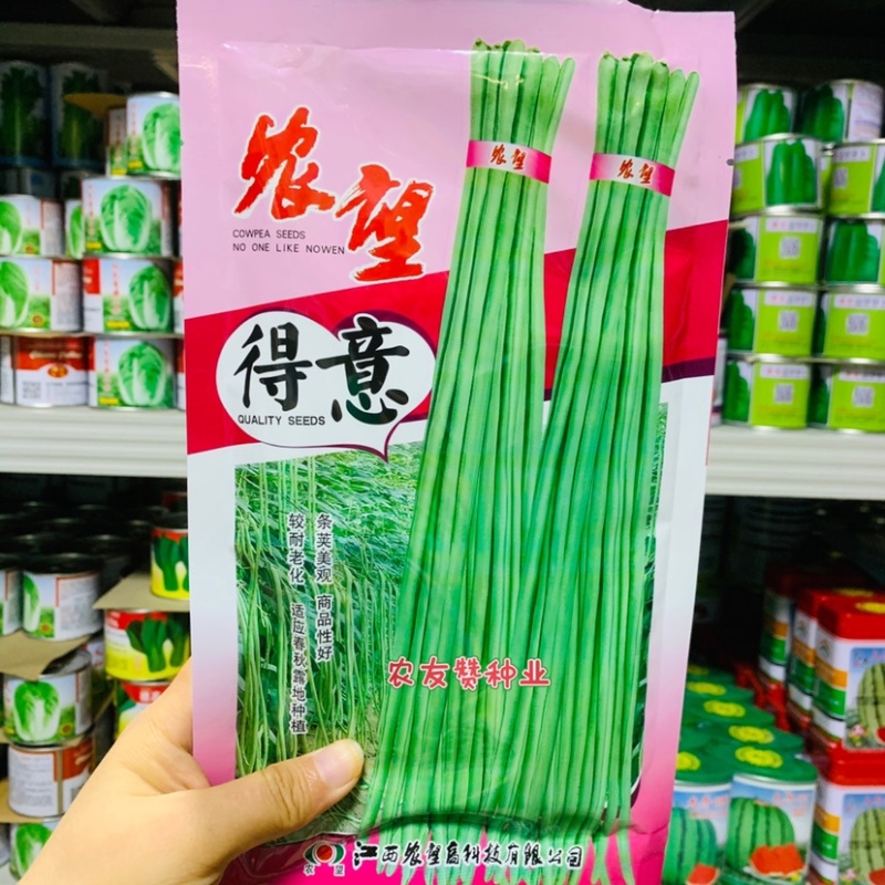农望得意豇豆种子春秋露地条荚美观肉厚淡绿色豆角种子
