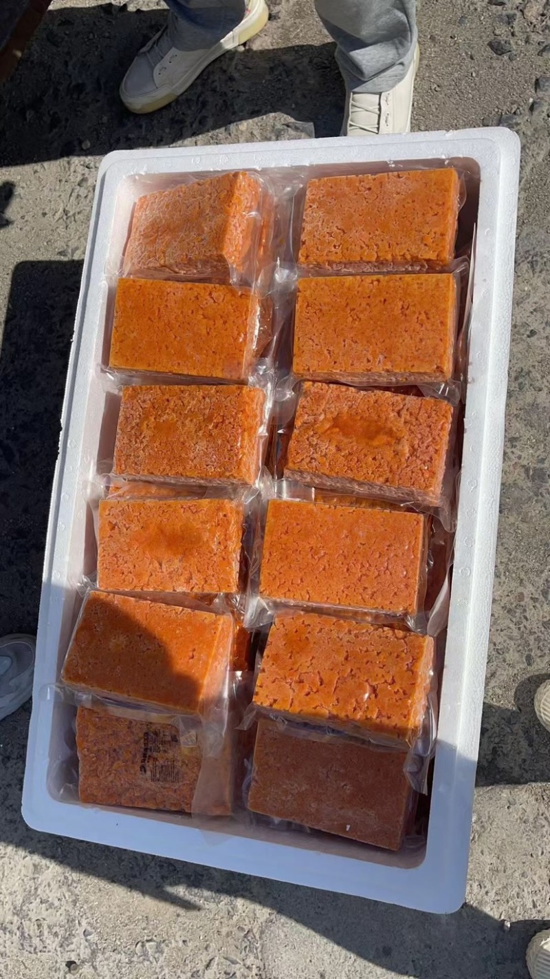 漂烫海胆，大连当地活马粪胆加工。
