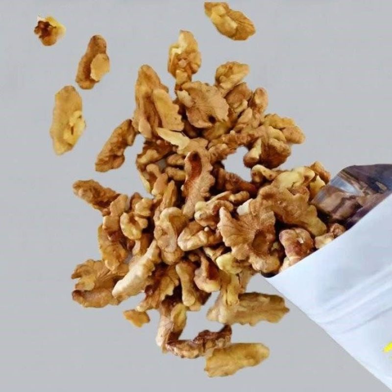 新货奶香椒盐熟新疆核桃仁无壳纸皮1000g椒盐味果仁坚果