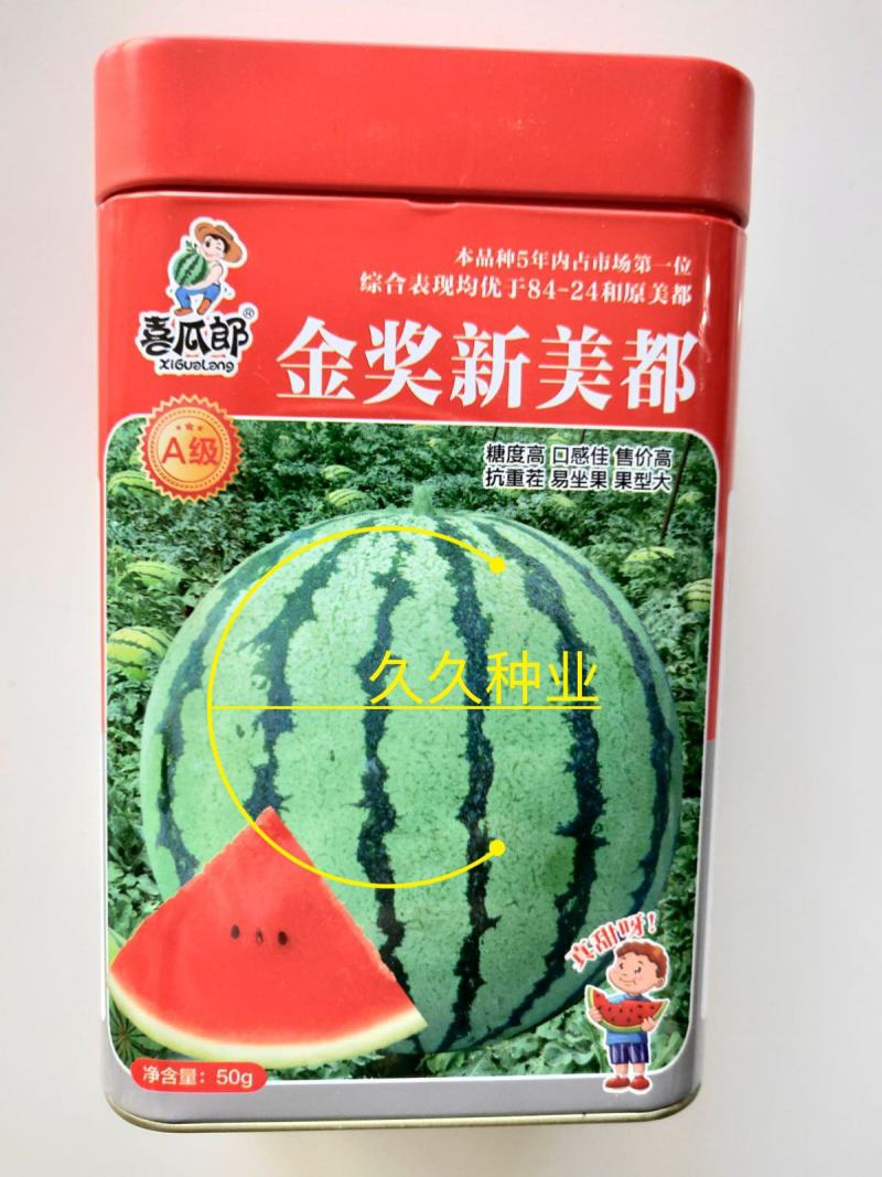金奖新美都西瓜种子苗特大高产早熟抗病丰产冰糖8424西瓜