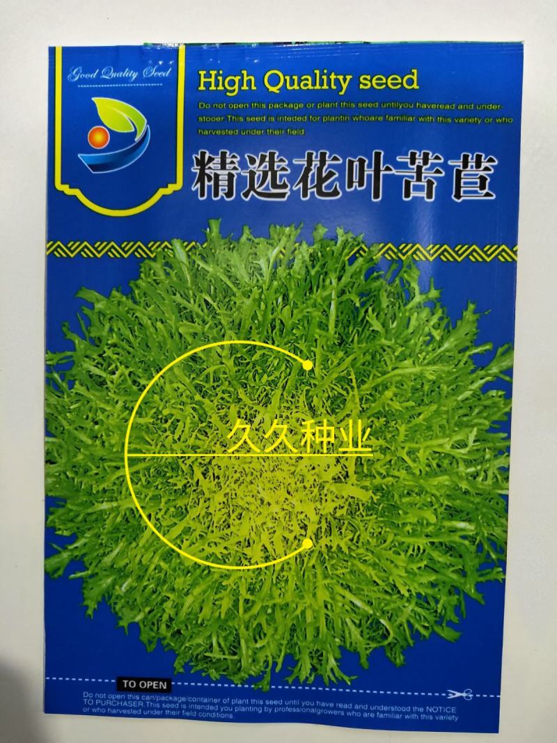 黄心细叶苦苣苦菊种子农家抗冻四季播阳台种籽菜盆栽凉拌蔬菜