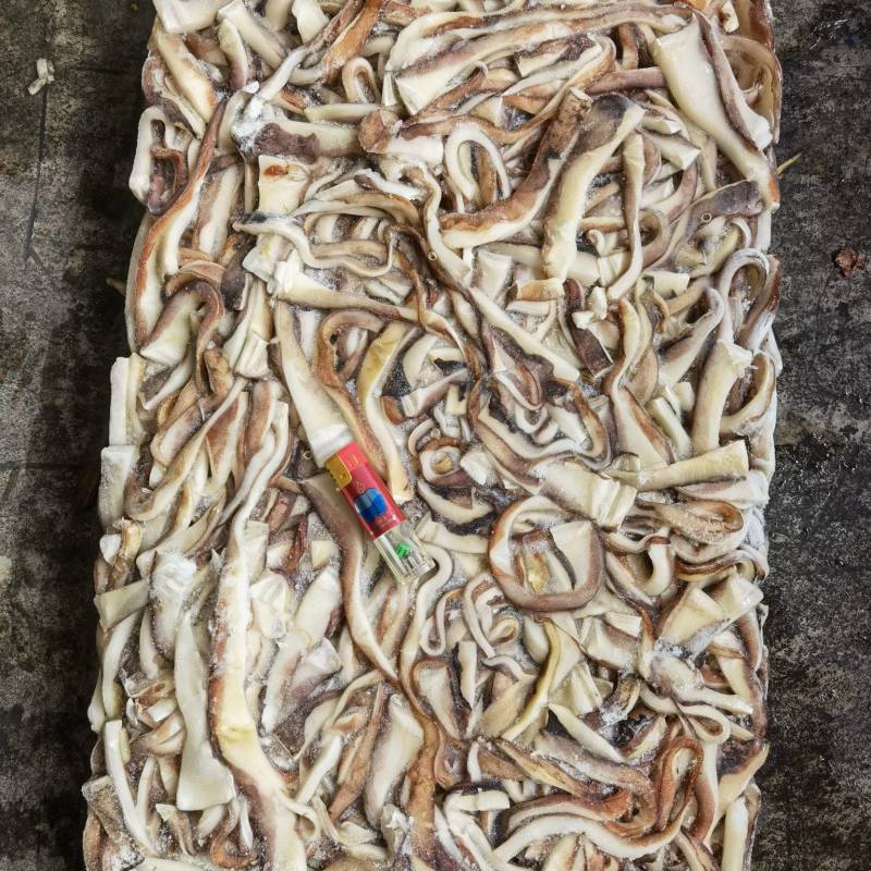 秘鲁鱿鱼带皮原汁边角料，不泡水不泡药，不亏称，无杂物