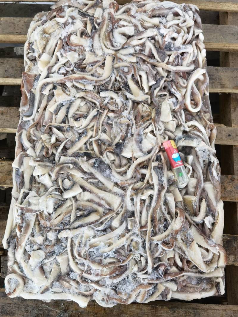 秘鲁鱿鱼带皮原汁边角料，不泡水不泡药，不亏称，无杂物