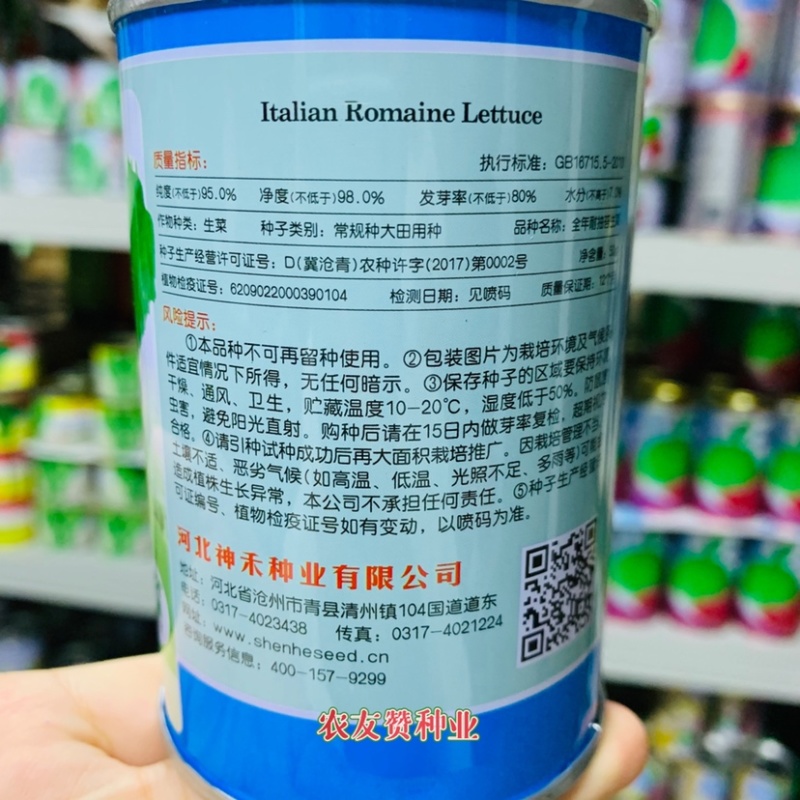 意大利引进品种全年耐抽苔生菜种子叶簇半直立半包心生菜种籽