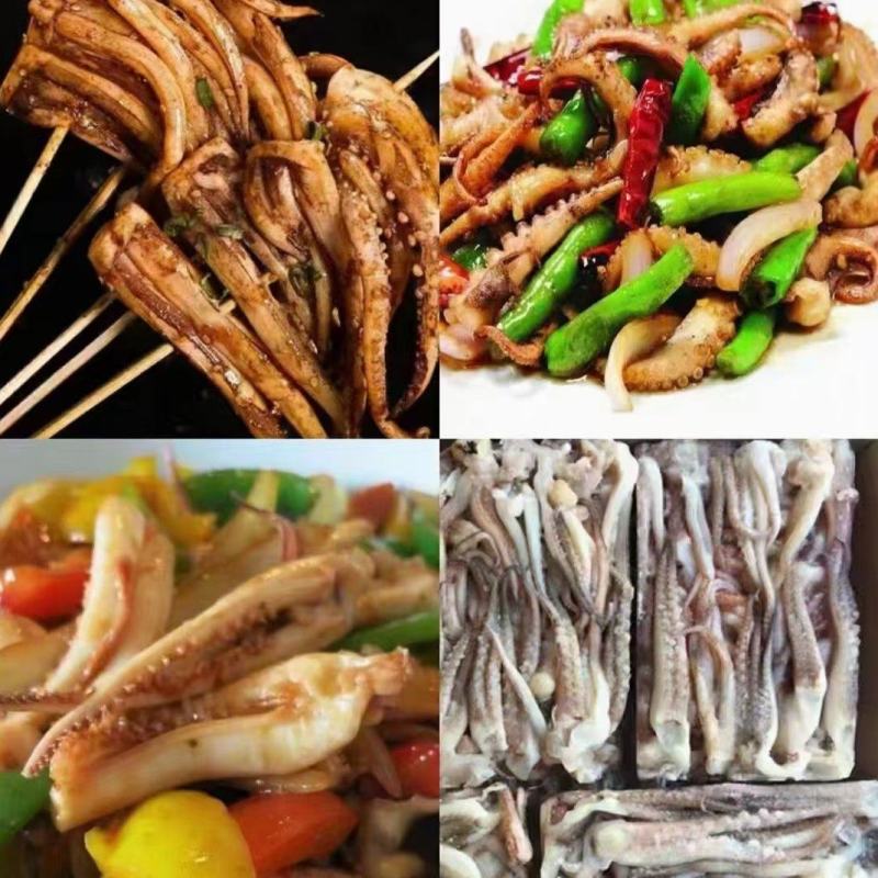 无冰衣脆口鱿鱼须99元7斤冷链二本足烧烤店饭店专用鱿鱼须