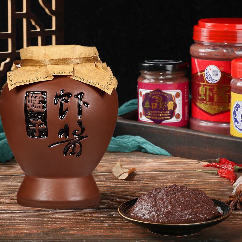 蜢子虾酱正宗山东特产纯手工即食海鲜酱批发拌饭酱羊口虾酱