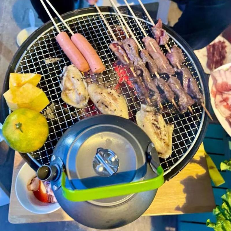 铸铁火盆烤火炉烧烤便携式取暖老式木炭炉户外室内家用碳炉