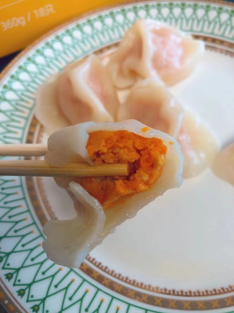 海胆水饺，海肠水饺，大连特色，工厂产品。欢迎来电