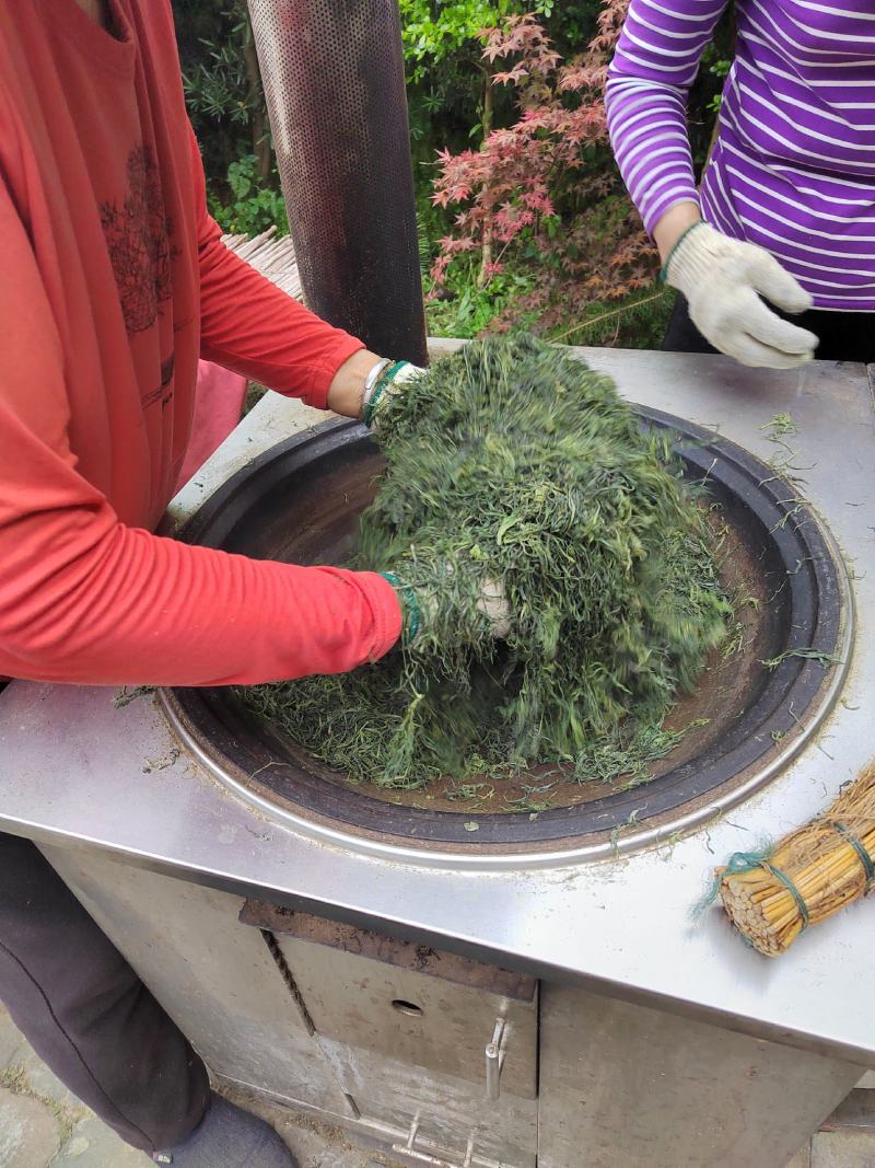 纯手工香艾茶陈年老茶茶香四溢正宗地道自家种植