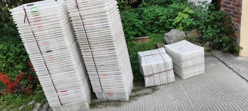 龙眼框二手果筐桂圆筐子海鲜筐子周转筐缕空篮子带盖框子
