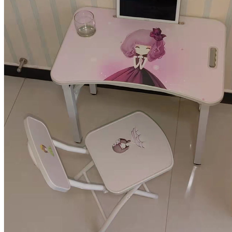 包邮写作业桌子折叠不占空间家用书桌椅儿童幼儿学习桌阅读区