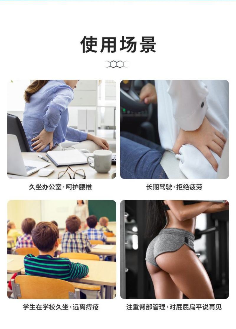 包邮蜂窝凝胶坐垫夏季凉垫冰凉坐垫屁垫办公室凉垫汽车坐垫