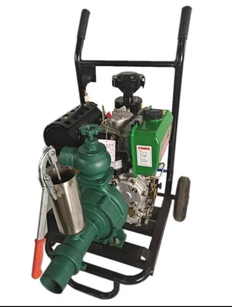 柴油机电启动抽水泵灌溉消防自吸泵高扬程高压抽水机