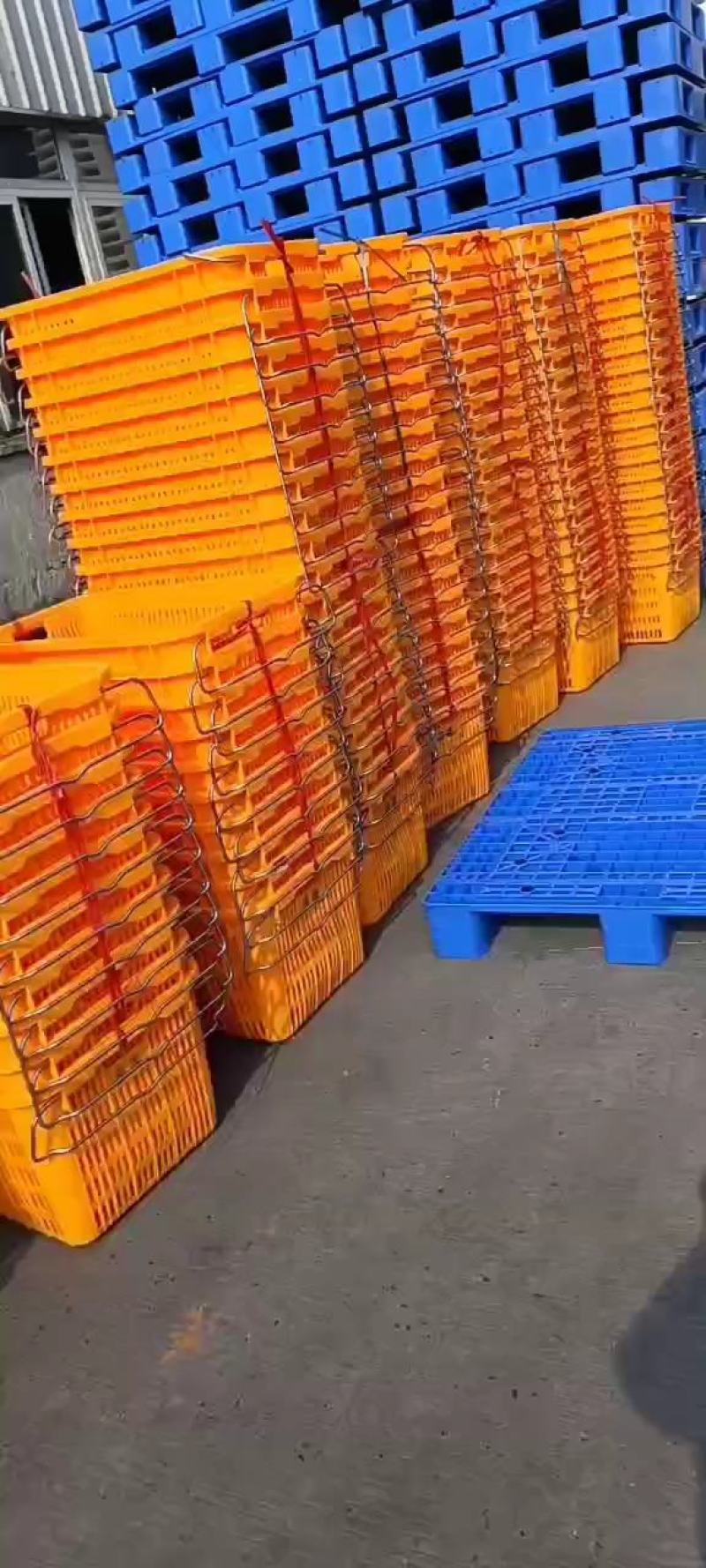 塑料筐-蔬菜箩筐可套叠大小尺寸都有厂家现货欢迎咨询